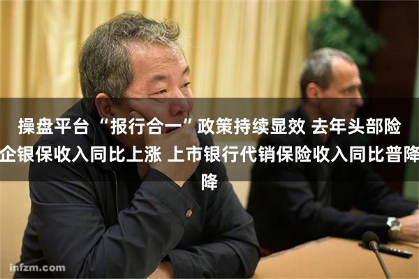 操盘平台 “报行合一”政策持续显效 去年头部险企银保收入同比上涨 上市银行代销保险收入同比普降