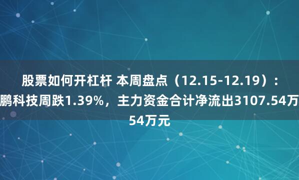 股票如何开杠杆 本周盘点（12.15-12.19）：康鹏科技周跌1.39%，主力资金合计净流出3107.54万元